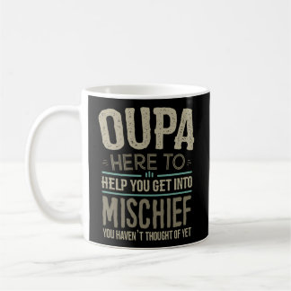 Oupa onheil van kleinkinderen vaders dag Oupa Koffiemok
