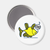 OUPS ! Hop Side Down Fish ! drôle MAGNET (Recto/Verso)