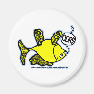 OUPS ! Hop Side Down Fish ! drôle MAGNET