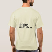 Oups… T-shirt minimaliste drôle (Dos)