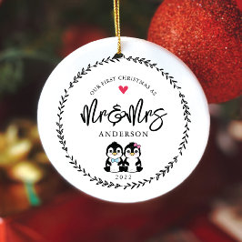 Our 1st Christmas As Mr. & Mrs. Keramisch Ornament