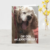 **OUR 3rd ANNIVERSARY* FILLED WITH LOVE / FUN Kaart (Gele Bloem)