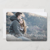 Our Adventure Begins | Fotobruiloft Save The Date (Voorkant)