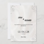 Our Beautiful Day Wedding Invitation Kaart (Voorkant)