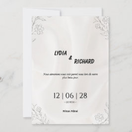Our Beautiful Day Wedding Invitation Kaart