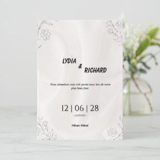 Our Beautiful Day Wedding Invitation Kaart