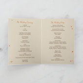 Our Bench Wedding Program Card Programma (Binnen)