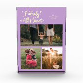 Our Family Is All Heart Lemon Wisteria Fotoblokken (Voorkant)