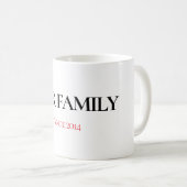Our Family Personalized Mug (Devant droit)