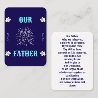 Our Father Prayer Card – Traditional Language Plaatskaartje