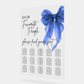 Our Favorite People Bow Wedding Seating Chart (Angle)