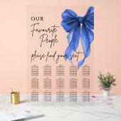 Our Favourite People Bow Wedding Seating Chart (Mariage)