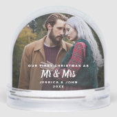 Our First Christmas as Mr & Mrs Photo Keepsake (Arrière)