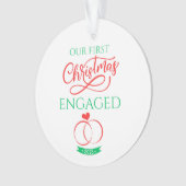 Our First Christmas Engaged 2025 Ornament (voorkant)