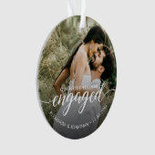 OUR First Christmas Engaged overlay Custom Photo (devant)