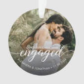 OUR First Christmas Engaged overlay Custom Photo (devant)
