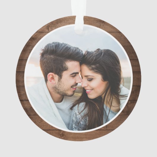 Our First Christmas Engged Rustic Pine Tree (dos)