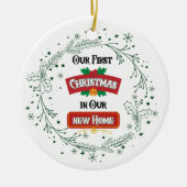 Our First Christmas in Our New Home Ornament (Voorkant)