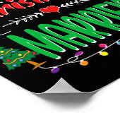 Our First Christmas Married Newlywed Mr And Mrs  Poster (Hoek)