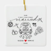 Our First Christmas Married Ornament (Voorkant)