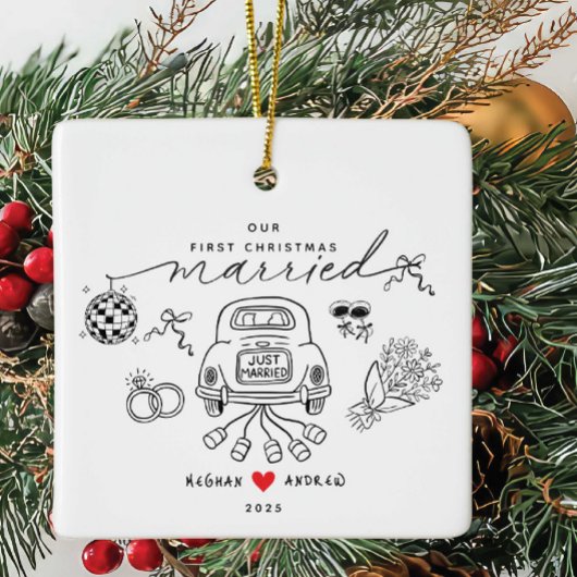 Our First Christmas Married Ornament