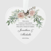 Our First Christmas Mr & Mme Pink Roses (dos)