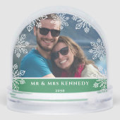 Our First Christmas Newlywed 2 Photo Keepsake (Arrière)
