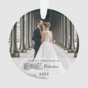 Our First Christmas Newlywed Photo