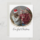 Our First Christmas Together – Personalized Feestdagenkaart (Voorkant / Achterkant)