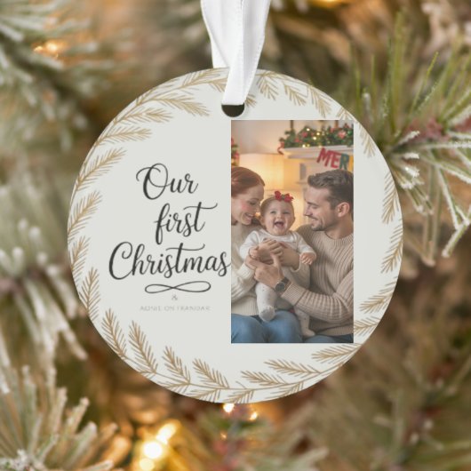 Our First Christmas Together – Personalized Ornament (Boom)