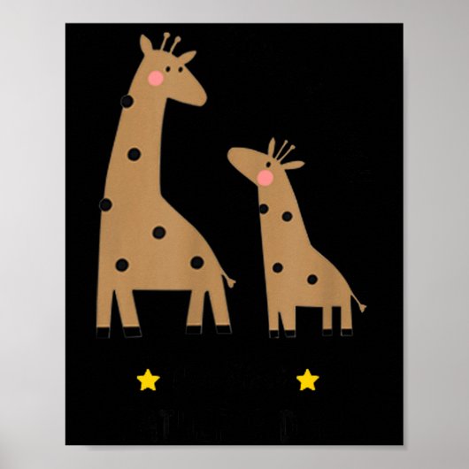 Our First Father's Day 2026, Funny Giraffe Gift Da Poster (Voorkant)
