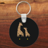 Our First Father's Day 2026, Funny Giraffe Gift Da Sleutelhanger (Voorkant)