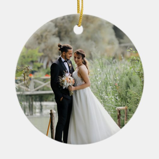 Our First Married Christmas Ornament | Newlywed (Voorkant)