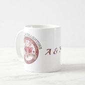 Our First Valentine Love Birds Custom Initial Mug Koffiemok (Voorkant links)