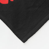 Our First Valentines Married Husband Wife  Fleece Deken (Hoek)