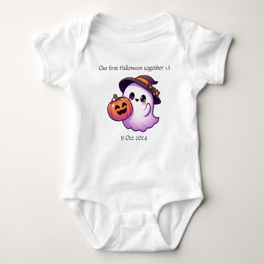 Our fist halloween together romper (Voorkant)