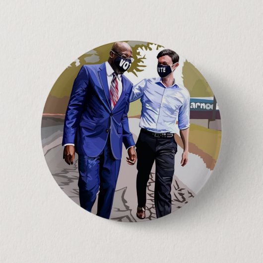 Our Guys in Georgia Ronde Button 5,7 Cm (Voorkant)