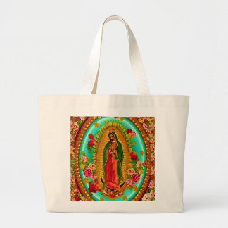 Our Lady Guadalupe Mexican Saint Virgin Mary Grote Tote Bag
