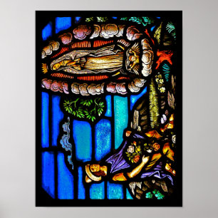 Our Lady Guadalupe Nuestra Senora Glas in lood Poster