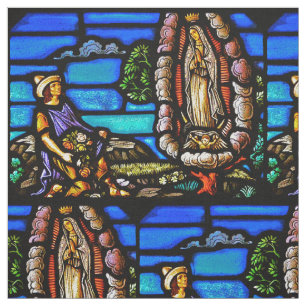 Our Lady Guadalupe Nuestra Senora Glas in lood Stof