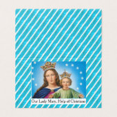 Our Lady Mary, Help of Christians Prayer Card (Outside Unfolded)
