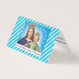 Our Lady Mary, Help of Christians Prayer Card Kaart