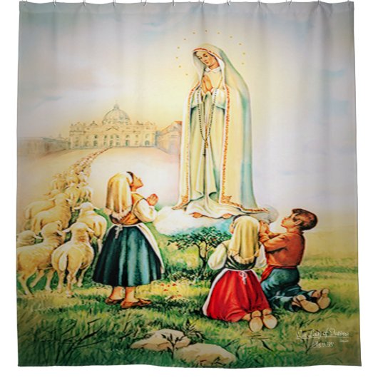 Our Lady of Fatima 1917 Douchegordijn (Voorkant)