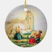 Our Lady of Fatima 1917 Keramisch Ornament (Achterkant)