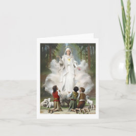 Our Lady of Fatima Greeting Card Kaart