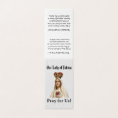 Our Lady of  Fatima Prayer Card (Outside Unfolded)