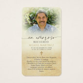 Our Lady of Guadalupe Spanish Memorial Prayer Card (Dos)