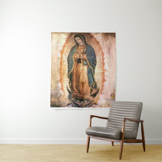 Our Lady Of Guadalupe Vintage Wandkleed (In situ)