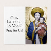 Our Lady of La Vang Prayer Card (Outside Unfolded)