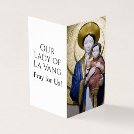 Our Lady of La Vang Prayer Card Kaart